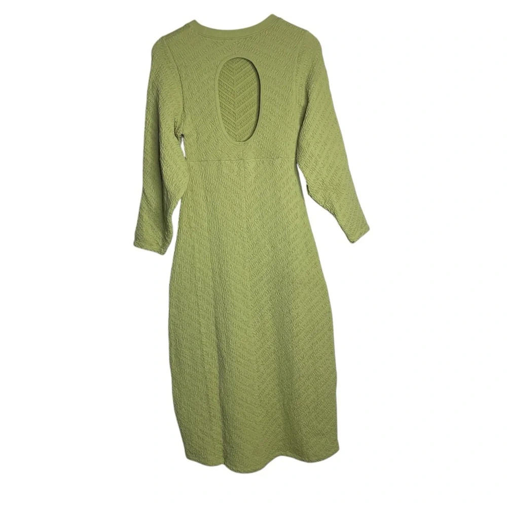 Free People Gabby Seamless Sweater Midi Dress NWT Green size M/L - Picture 10 of 12